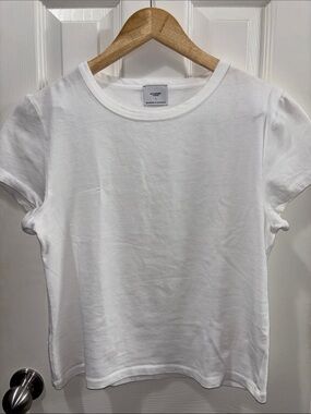 Academy Classic Crewneck White Short Sleeve Tee by